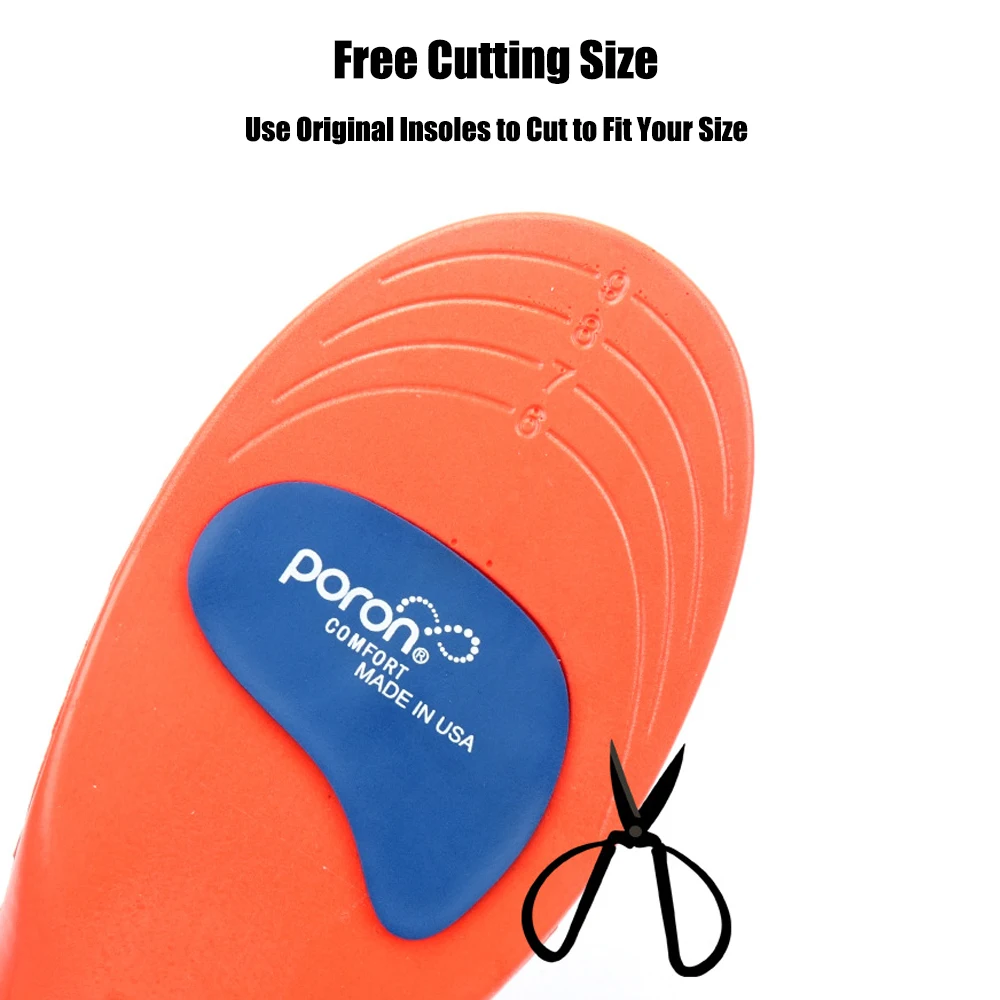 Premium Orthopedic Sports Insoles for Shoes Men Women Flat Foot Arch Support Plantar Fasciitis Insoles for Sneakers Shoe Sole