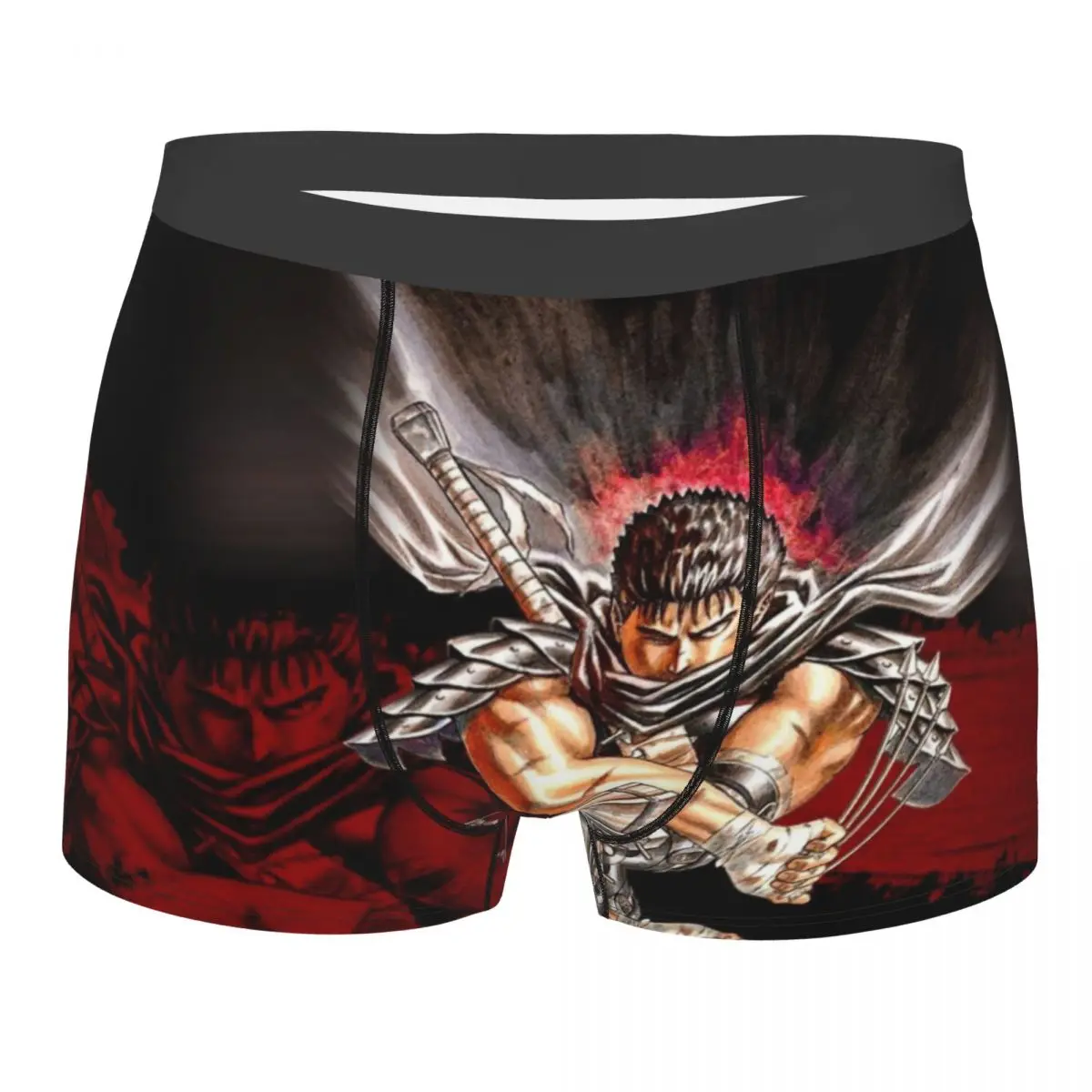 

Мужские трусы с рисунком Warrior Anime Berserk tritrik манга, дышащие трусы, мужское нижнее белье, шорты-боксеры