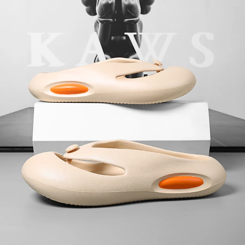 Сандалии на плоской подошве с закрытым носком Нескользящие мягкая подошва