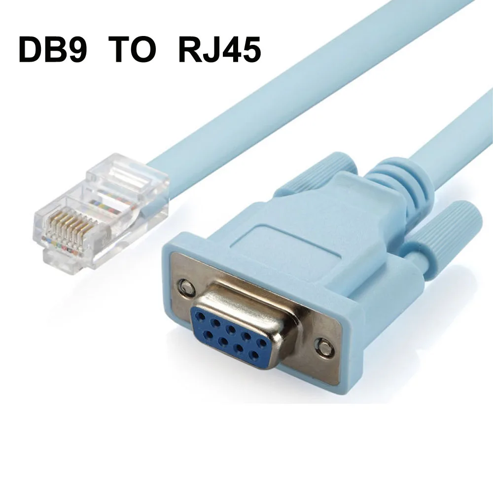 

DB9 To RJ45 USB Console Cable RJ45 Cat5 Ethernet To Rs232 COM Port Serial Female Rollover Routers Network Adapter Cable 1.8M