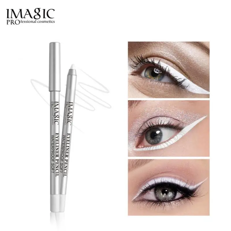 

White Eyeliner Pencil No Easy Smudge Lying Silkworm Pen Soft Smooth Eye Liner Quick Fast Dry Eyes Makeup Waterproof Eyeliner