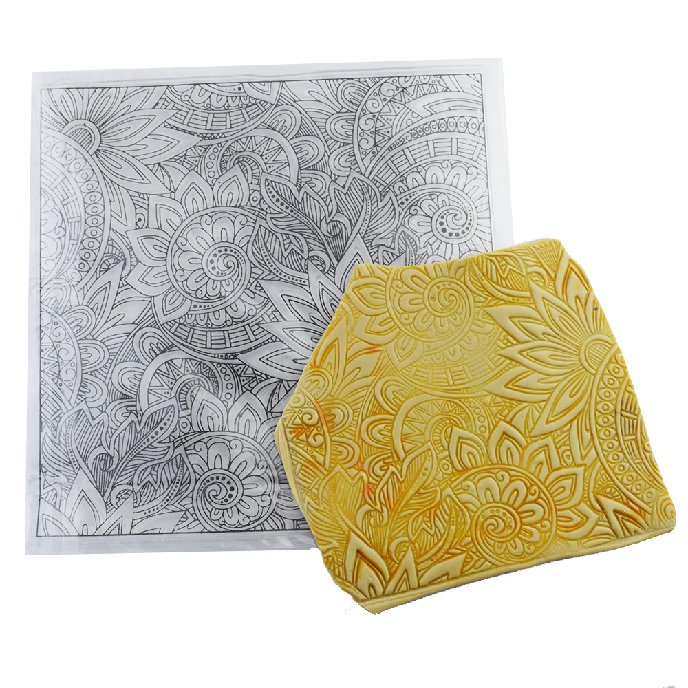 Листы для штампов из полимерной глины мандала ракушка волна искусство рисунок