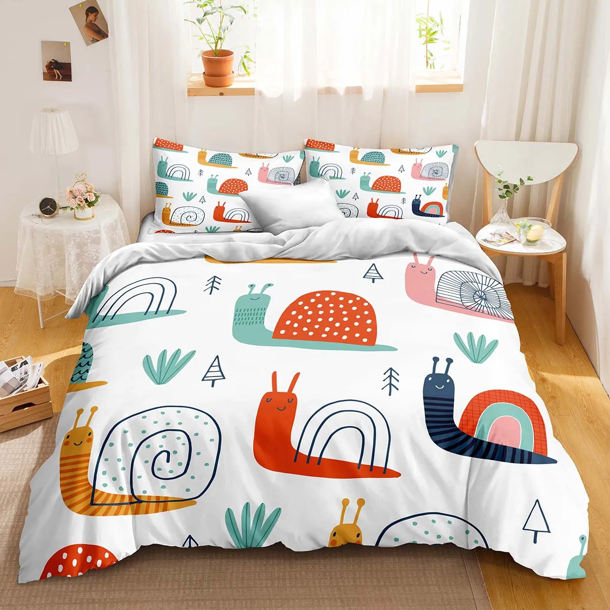 

Wild Animals Bedding Set Tropical Plant Floral Duvet Cover Palm Leaves Quilt Cover King Queen Size Parrot Monkey Comforter Cover