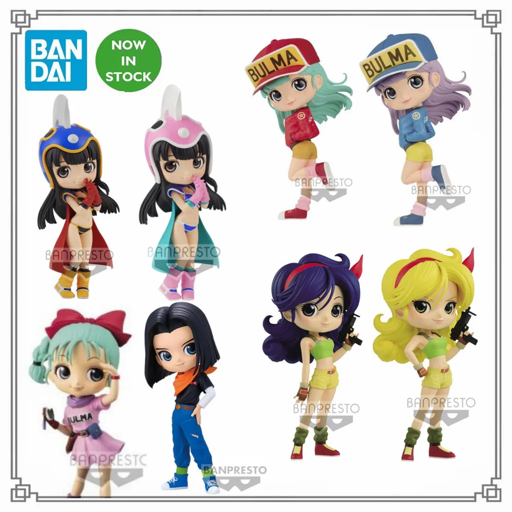 

In Stock Original Dragon Ball Z Bulma Ranchi PVC Bandai BANPRESTO Anime Action Figure Chichi Qposket Android 17 Toys 13cm