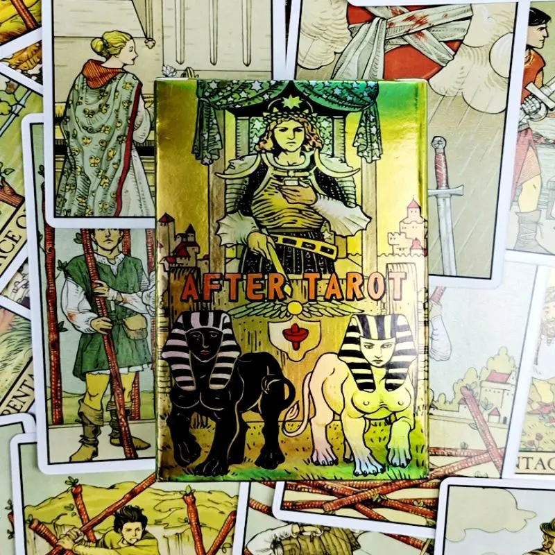 

Английские карточки After Tarot Myth рисунок с изображением фигур для взаимодействия родителей и детей головоломки развлечения Настольные игры семейвечерние