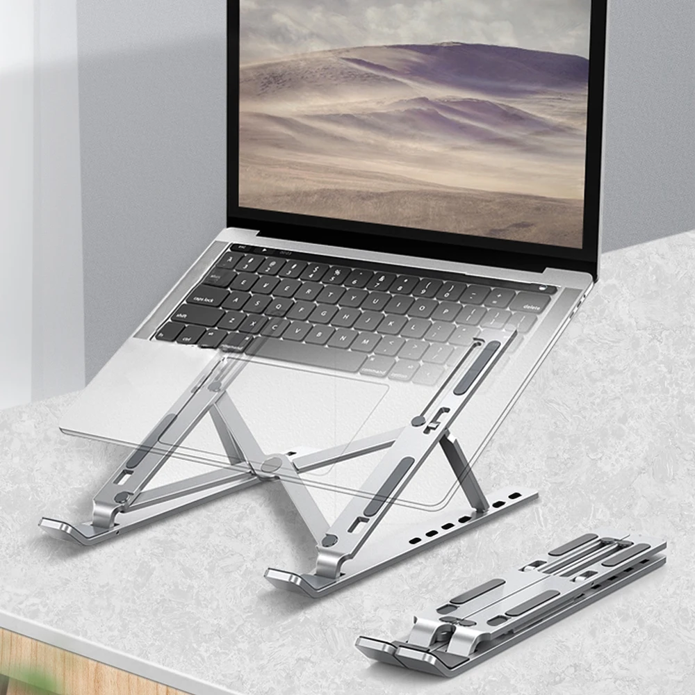 

Adjustable Foldable Laptop Stand Non-slip Desktop Laptop Holder Notebook Stands For Notebook Macbook Pro Air iPad Pro