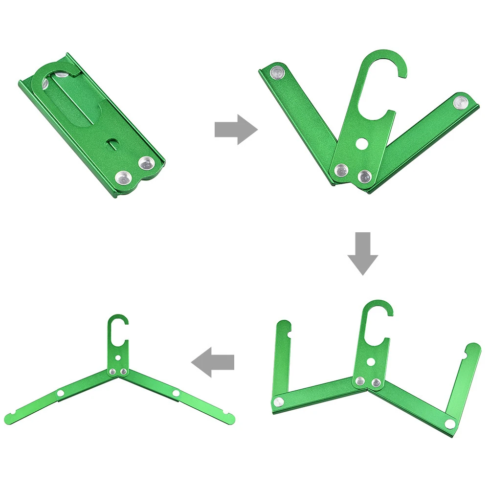 

Aluminum Alloy Folding Clothes Hanger Outdoor/Travel/Home/Camping Portable Clothes Hanger Magic Clothes Hanger