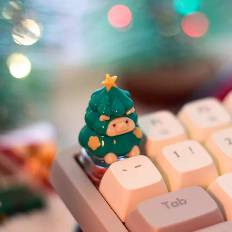 Рождественская тема колпачок для клавиш персонализированная настройка смола