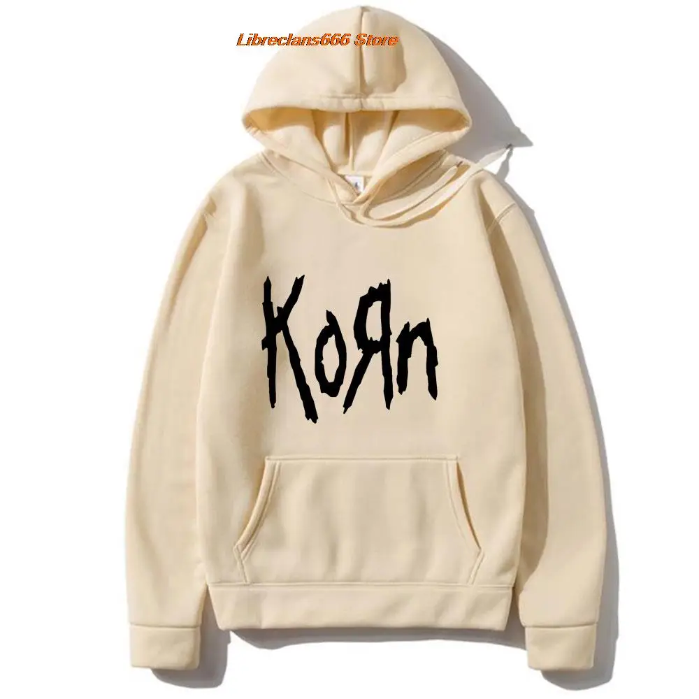 

Korn Rock Band Letter Hip Hop Hoodies Printed Men's Women Fashion Top Unisex Streetwear Sweatshirts Pullovers Boys Girl Clothing