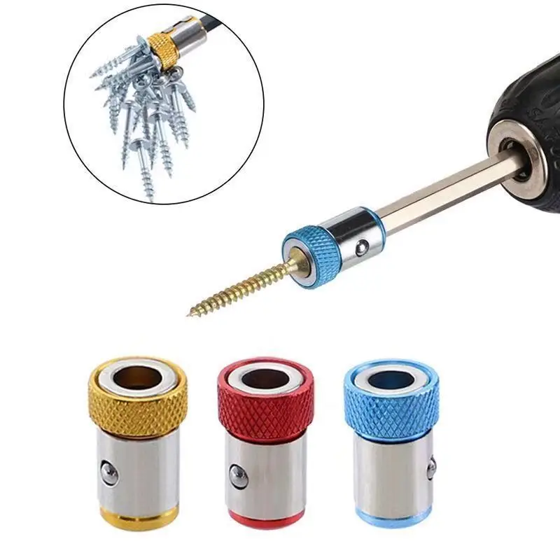 

Screwdriver Magnetic Ring 1/4'' Universal Screw Driver Head Magnetic Ring Accessories For 6.35mm Shank Anti-Corrosion Drill Bit