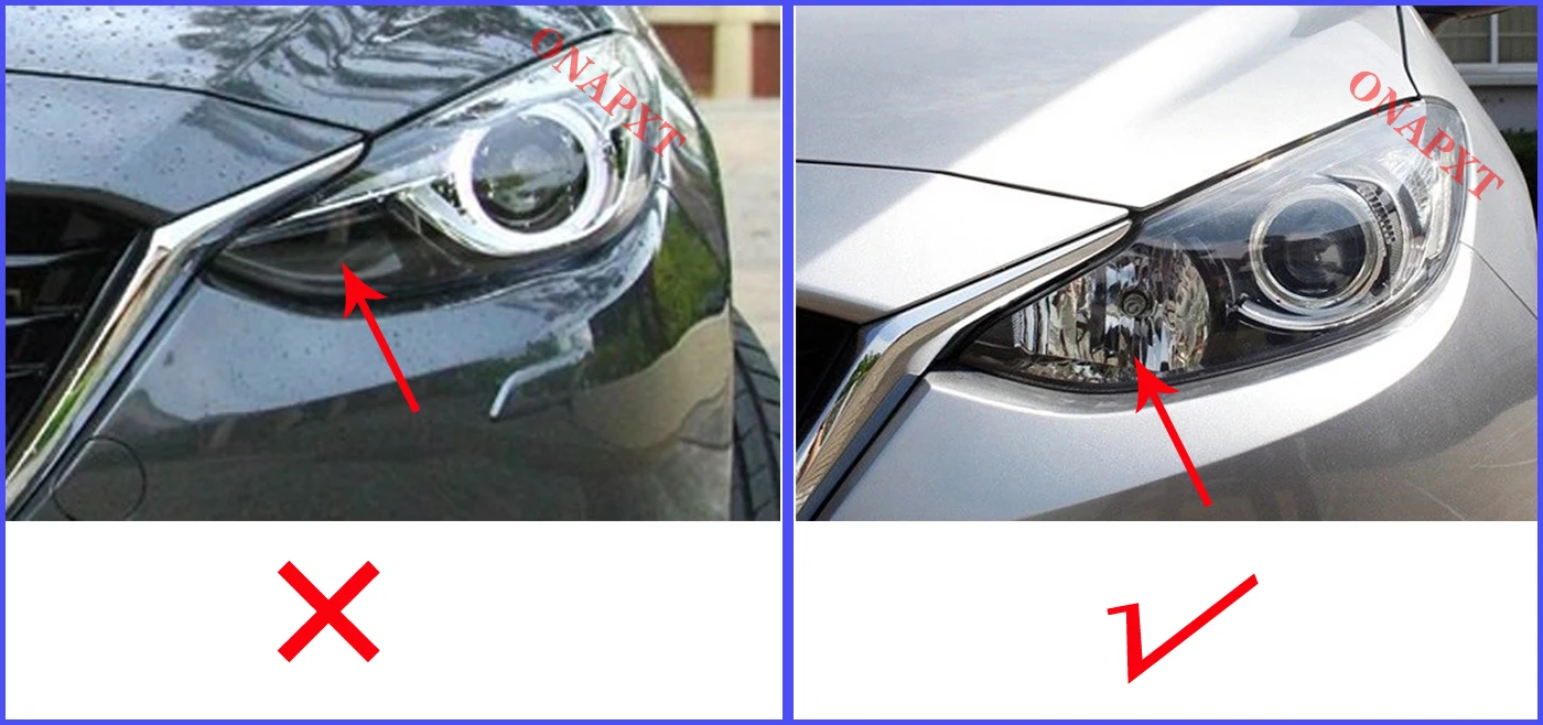 Transparent Car Headlight Headlamp Lens Shell Cover 2013-2016 For Mazda 3 Axela Auto |