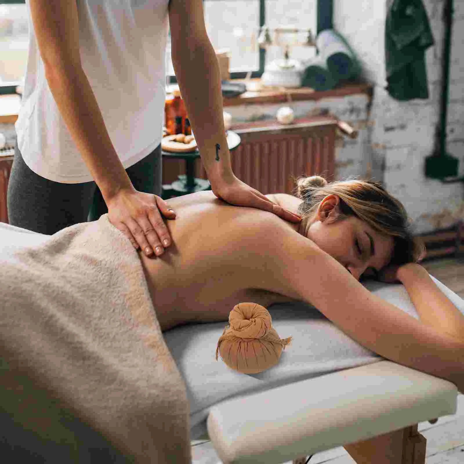 2 шт. массажный шарик для ванны мокса натуральный согревающий мешок шарики