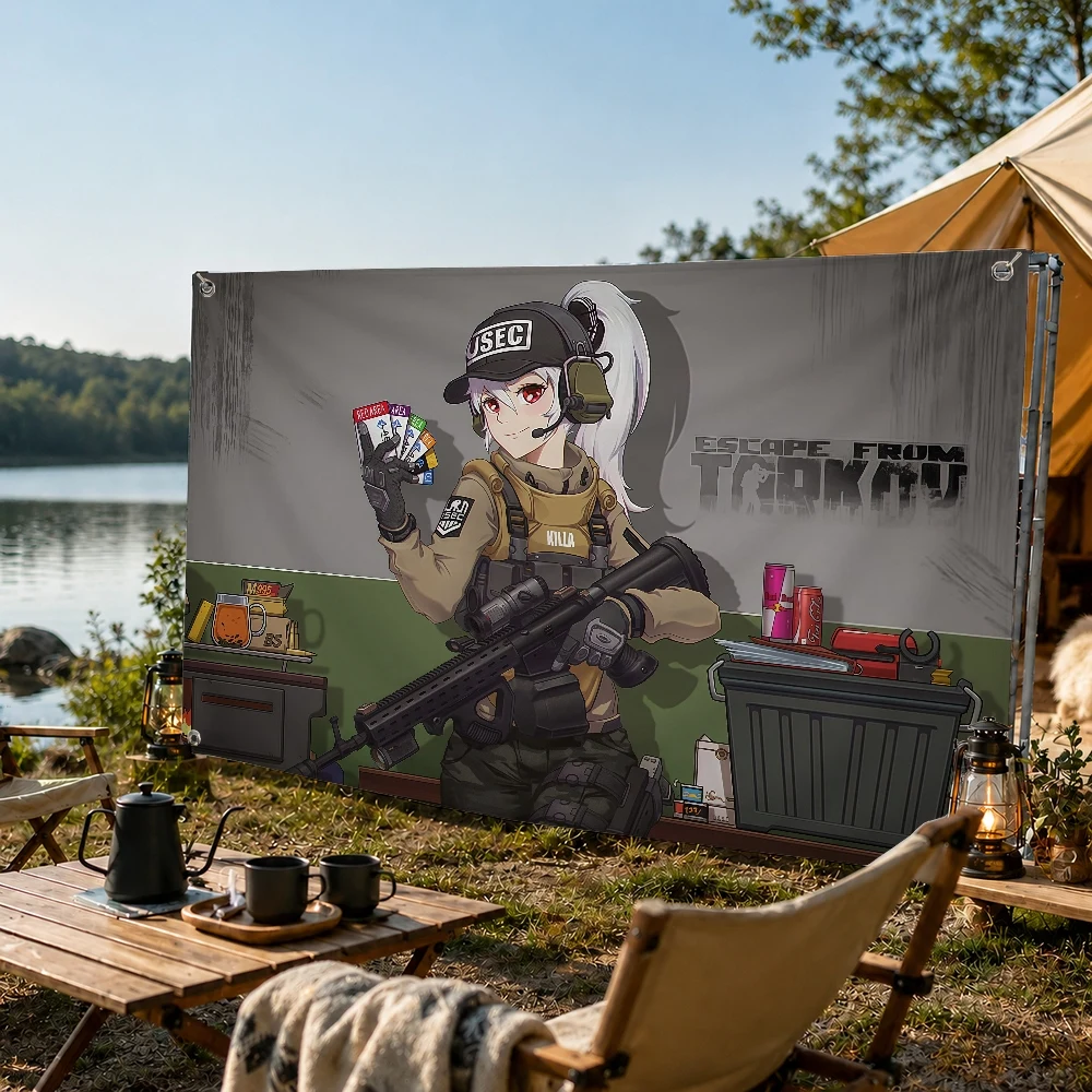 Флаг-декорация по игре E-Escape from Tarkov для пикника на открытом воздухе, вечеринки, кемпинга, дома. (art.: 3920dd0d4e20f) - 3920dd0d4e20f