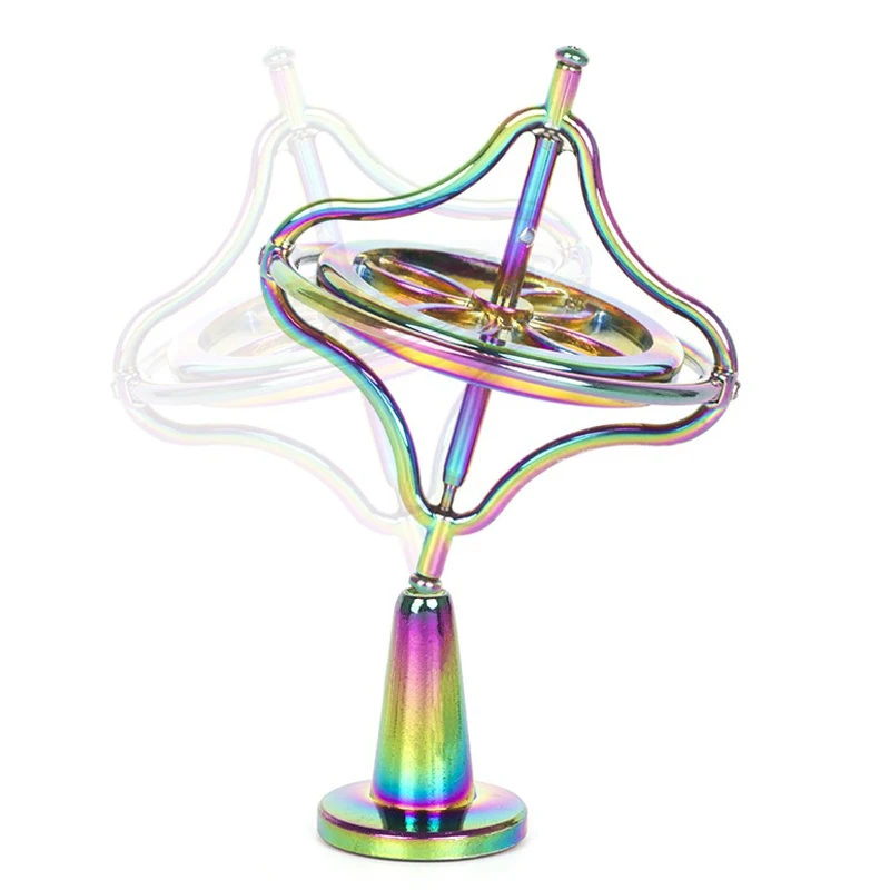 Metal Gyroscope Toy Desk Self Balancing Anti Stress Gadget Juguetes Novedosos Para Niños 2023 Brinquedo De Alívio Do Estresse