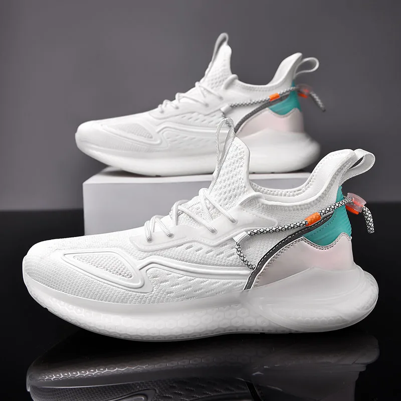 

Shoes men white Sneakers Male casual Mens Shoes Mesh sports Breathable tennis Shoes loafers Non-Slip Walking Footwear running