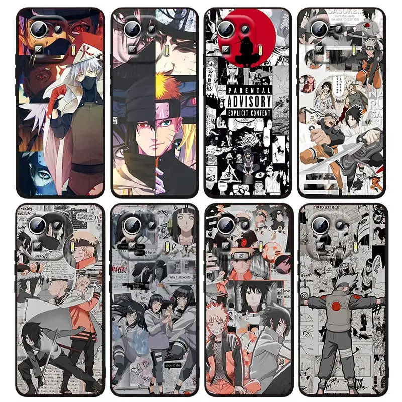 

Manga Style Naruto Art For Xiaomi Mi 12 12X 11T 11 11i 10i 10T 10S Note 10 9T 9 SE Lite Ultra Pro 5G Black Capa Phone Case