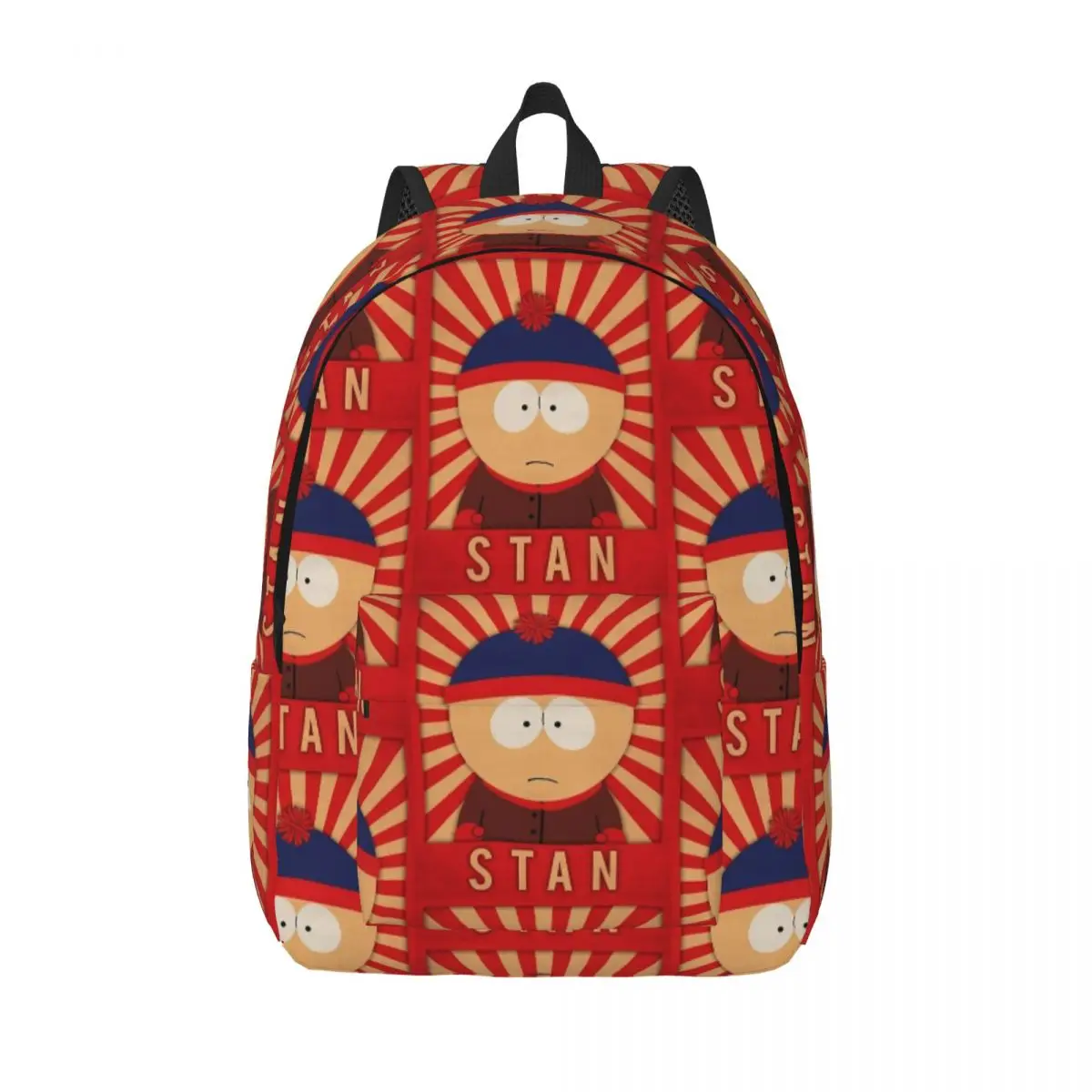 

South-Park Stan Fashion Backpack Durable High School Hiking Travel Cartoon Daypack for Men Women Laptop Canvas Bags