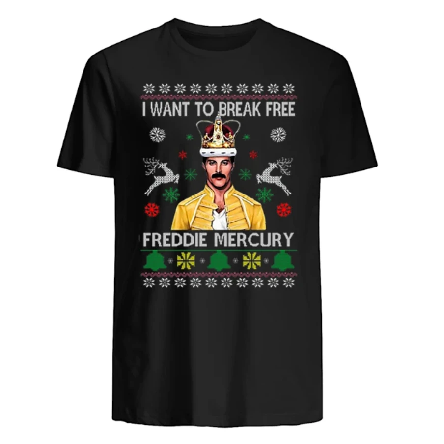 

I Want To Break Free Freddie Mercury. Christmas Mens Gift T-Shirt. Summer Cotton Short Sleeve O-Neck Unisex T Shirt New S-3XL