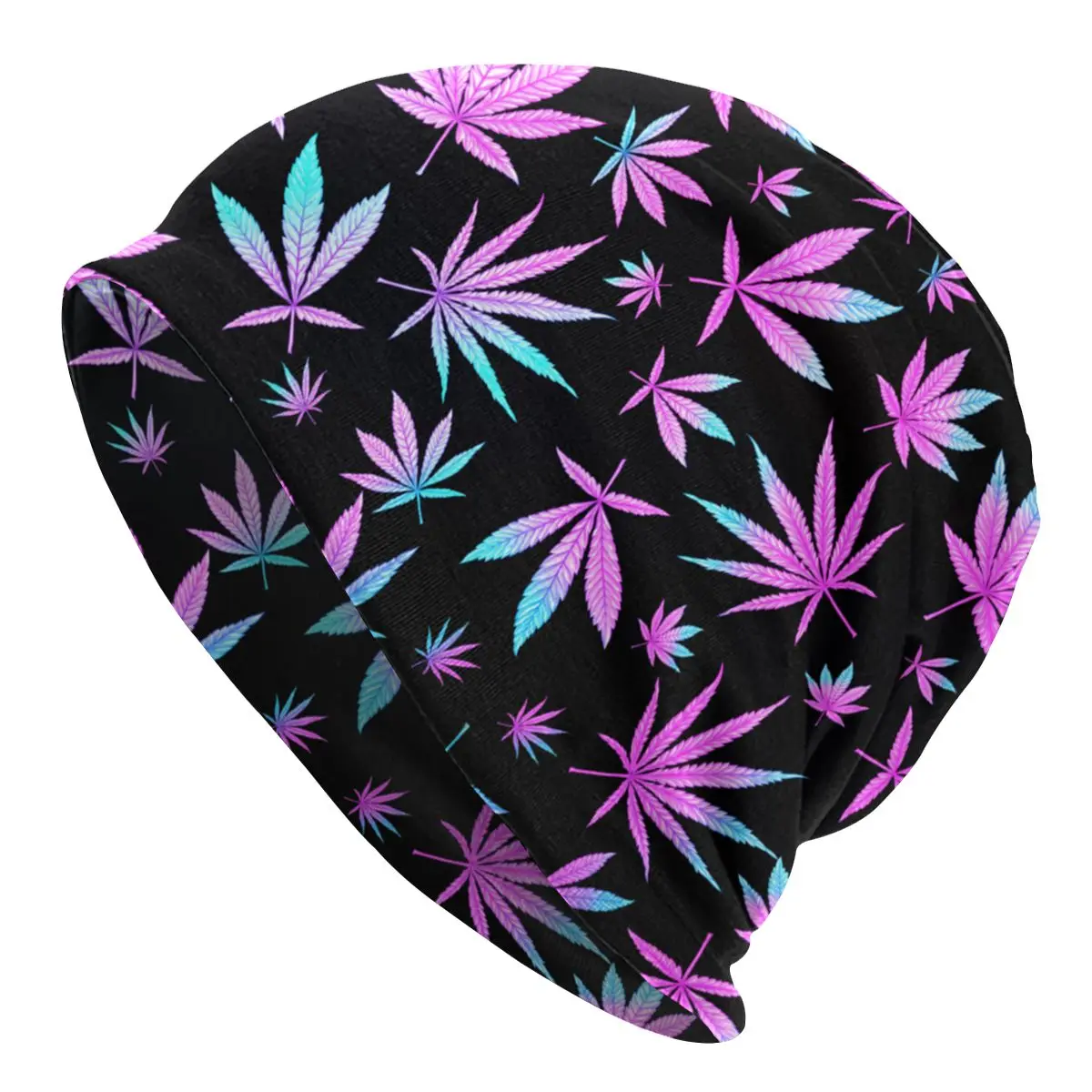 

Cannabis Leaves Bonnet Hats Knitting Hats Hip Hop Autumn Winter Street Skullies Beanies Hat Marijuana Weed Leaf Adult Warm Caps
