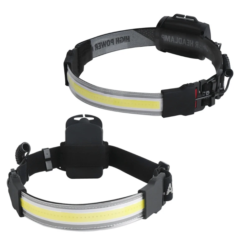

COB USB Rechargeable Fishing Lights Outdoor Camping Head-mounted Headlights
