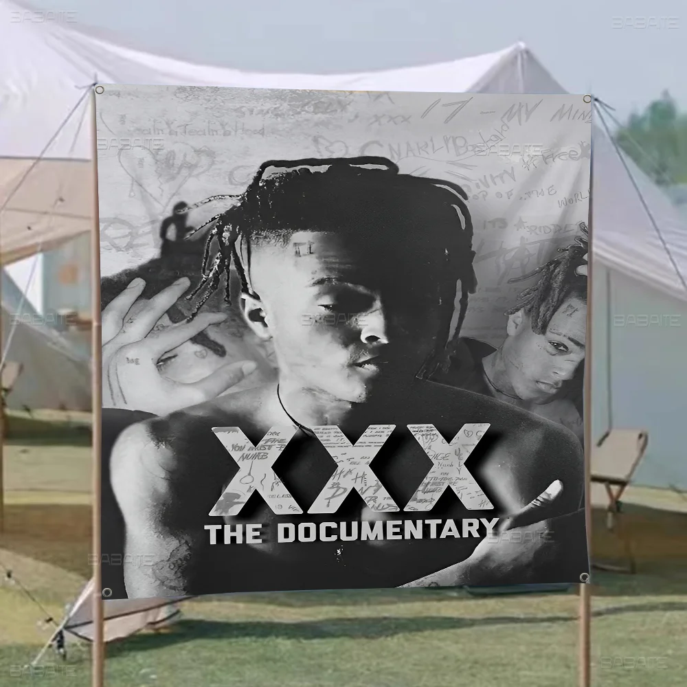 Hip Hop Z-XXXTentacion Cartoon Flag Wall Hanging Banner Decoration Household Home Decor