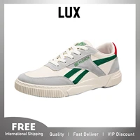 lux summer new vintage fashion style casual canvas running shoe for men rounded head sports wear for teenager