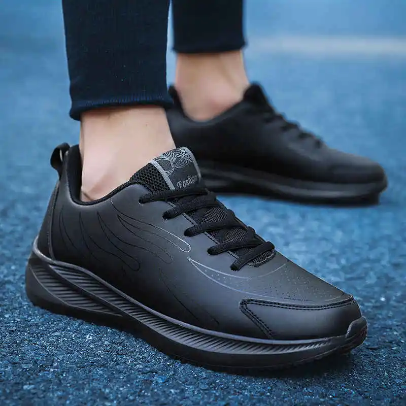 

Rubber Sole Boy Shoes Expensive Men's Leather Shoes Soft Outsole Mens Sneekers Kid Original Men's Sneakers Hiking Tennis Air