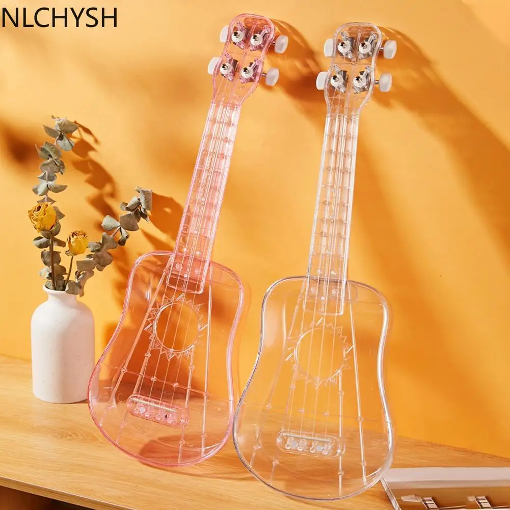 Универсальная прозрачная укулеле 21 дюйм 4 струны портативный мини-гитара