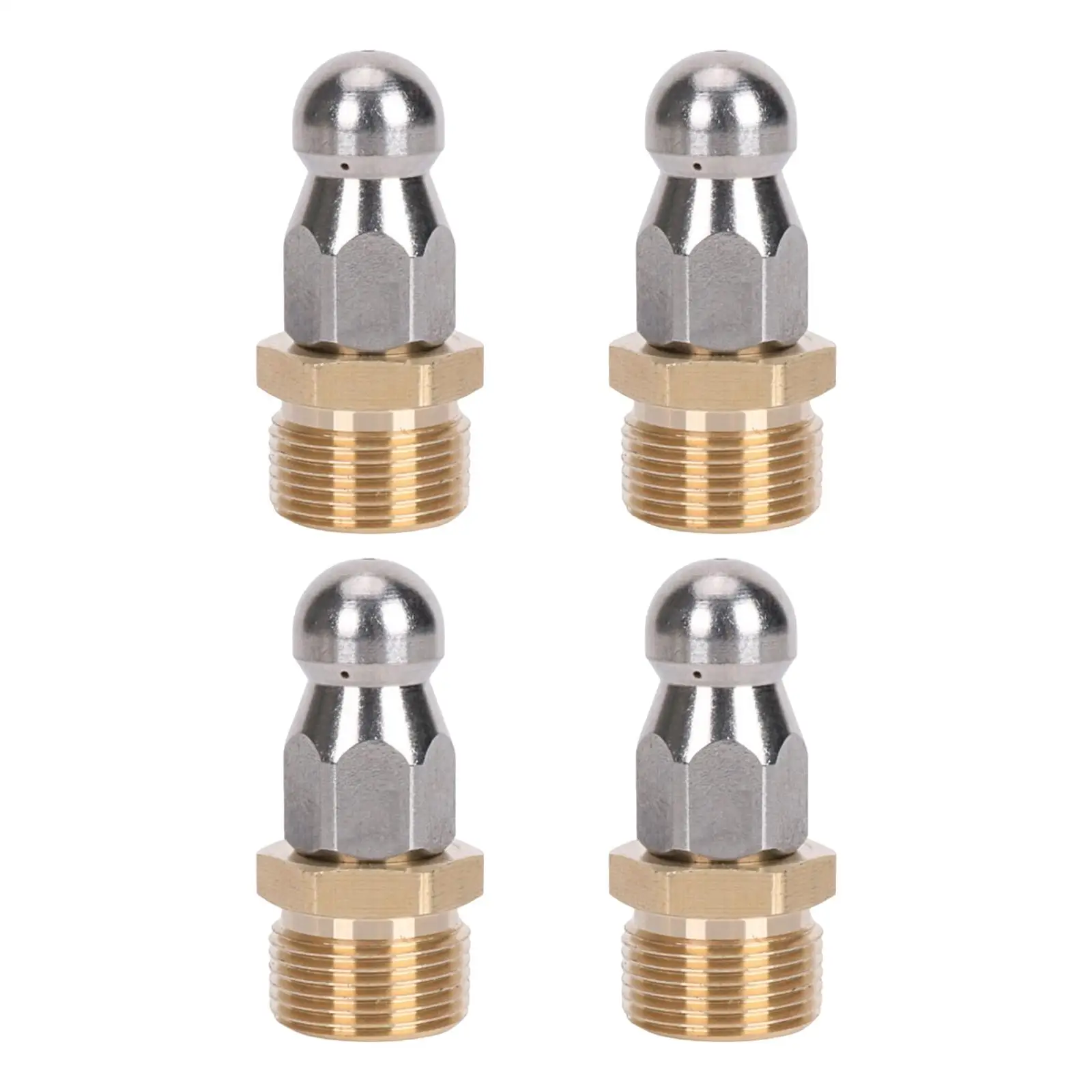 

Jets for Drain Jetting Hose Stainless Steel Multipurpose Portable Drain Cleaning Nozzle for Drain Pipes Pipes Toilet Sewer Sinks