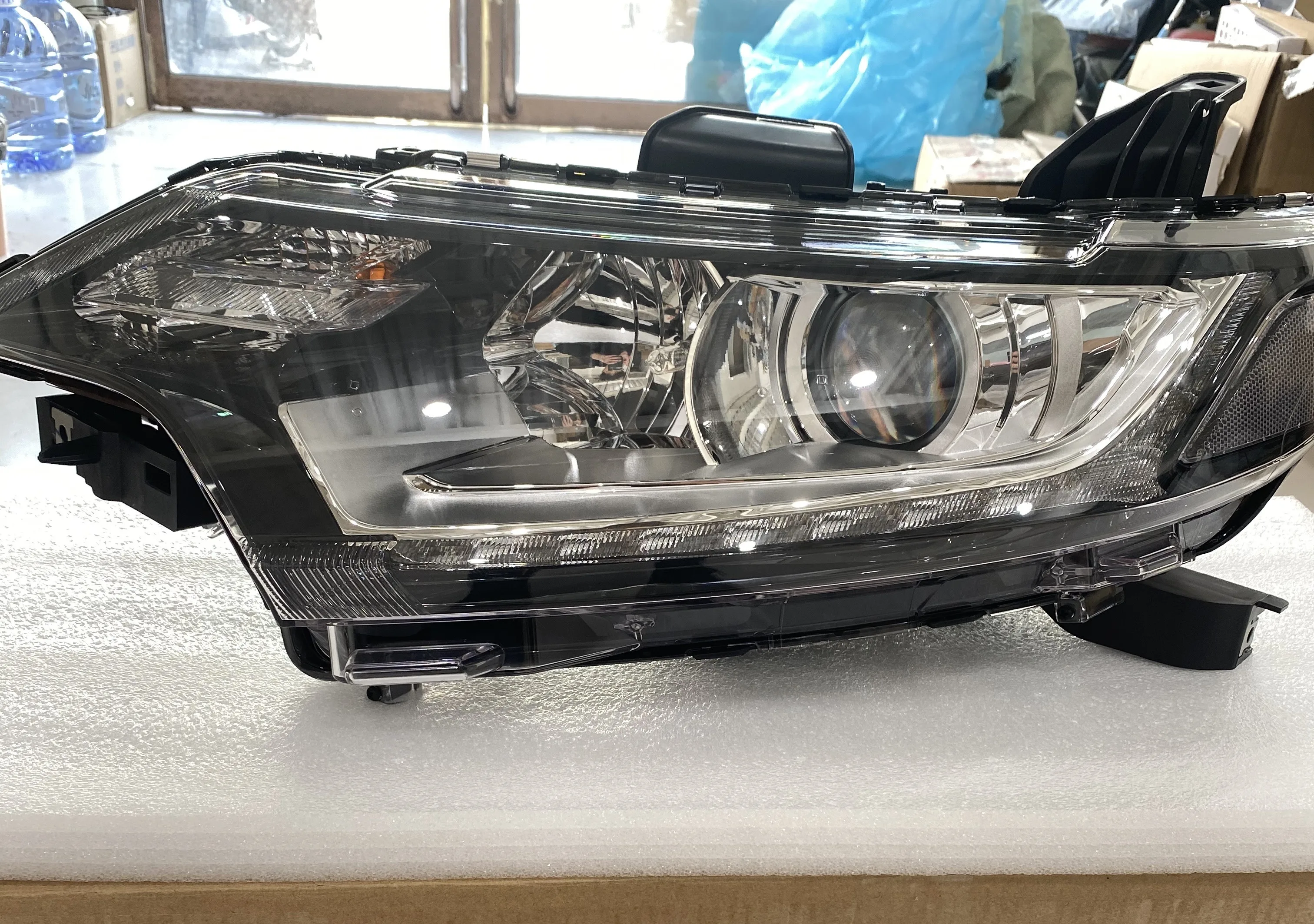 

Car Front Headlight Head Light Headlamp Angel eyes for Mitsubishi Outlander 16-21 DRL Daytime Running Light