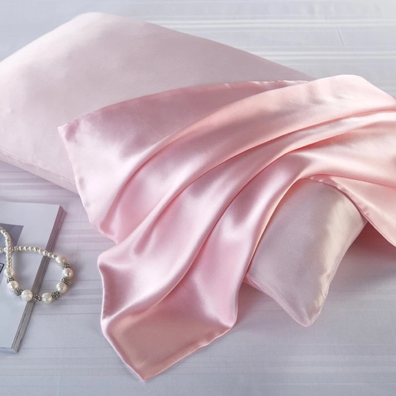 

100% Silk Pillowcase Pillow Cover Silky Satin Hair Beauty Pillowcase Comfortable Pillow Case Home Decor Pillow Covers