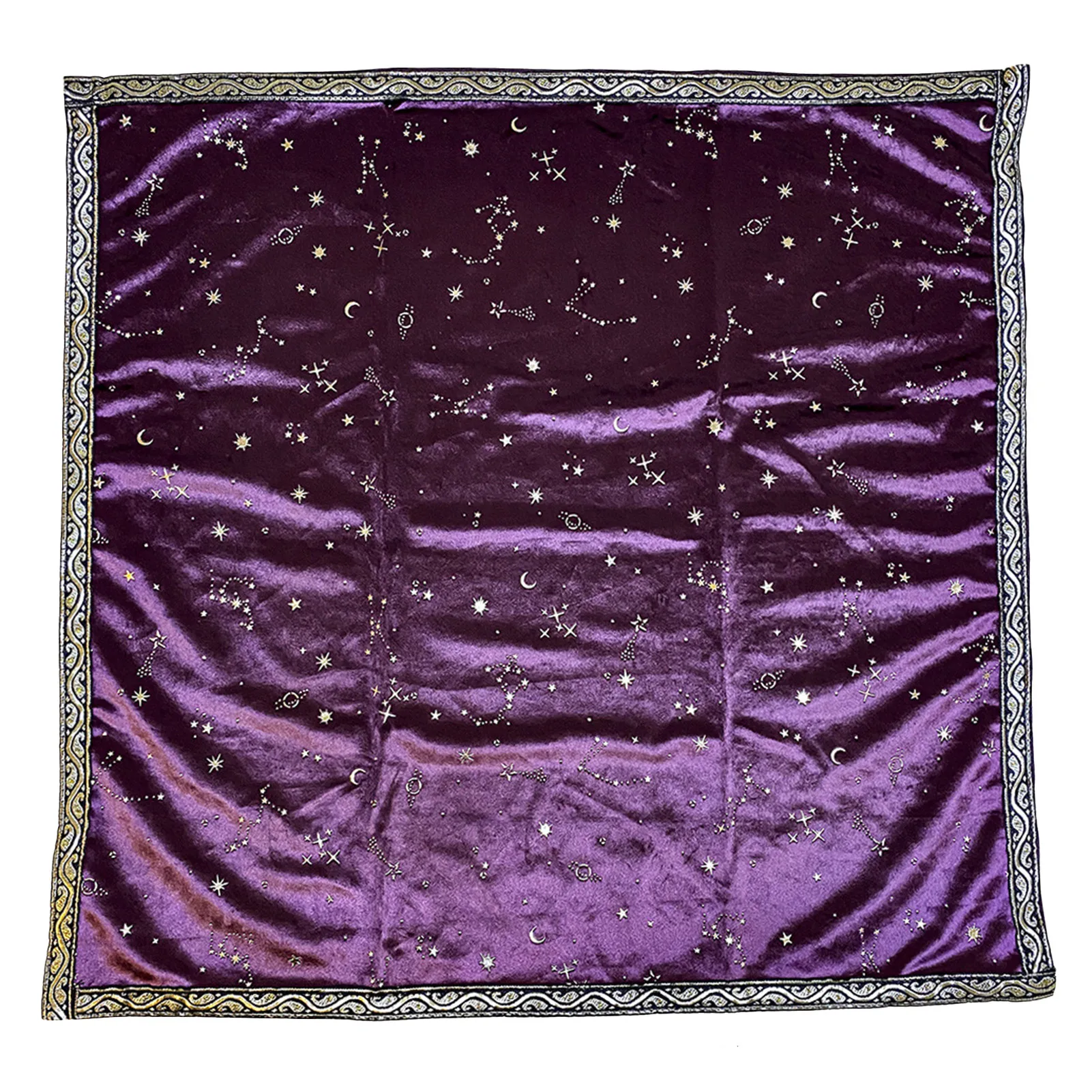 

Tarot Cards Cloth Altar Cloth Tarot Mat Bronzing Pattern Tarot Playmat High-Quality Tablecloth For Pagan Astrology Reading