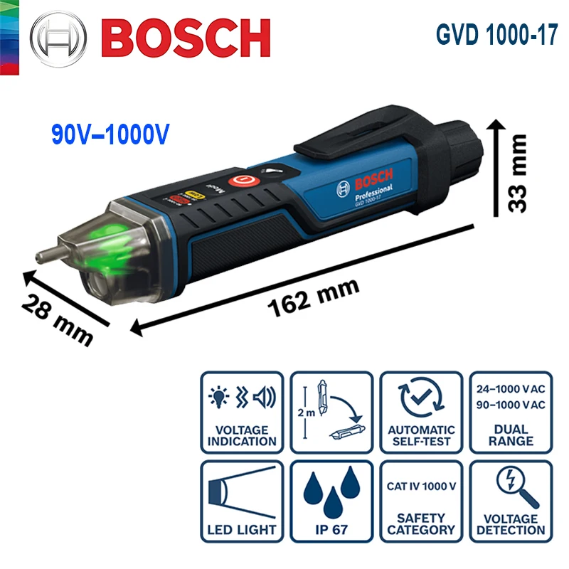 

Bosch GVD 1000-17 Бесконтактный тестер напряжения