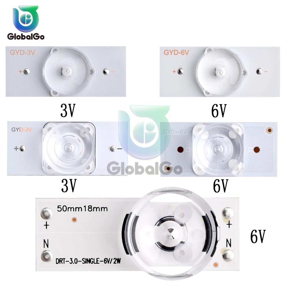 

3V 6V SMD Lamp Beads with Optical Lens Fliter for 32-65 inch LED TV Repair