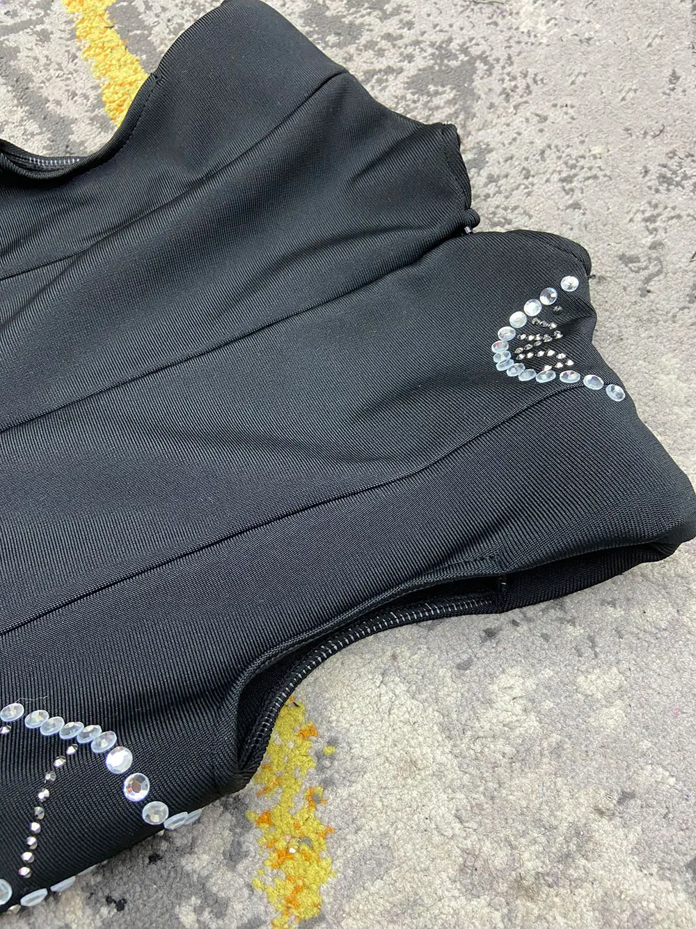 Женское длинное платье-трапеция без рукавов с круглым вырезом