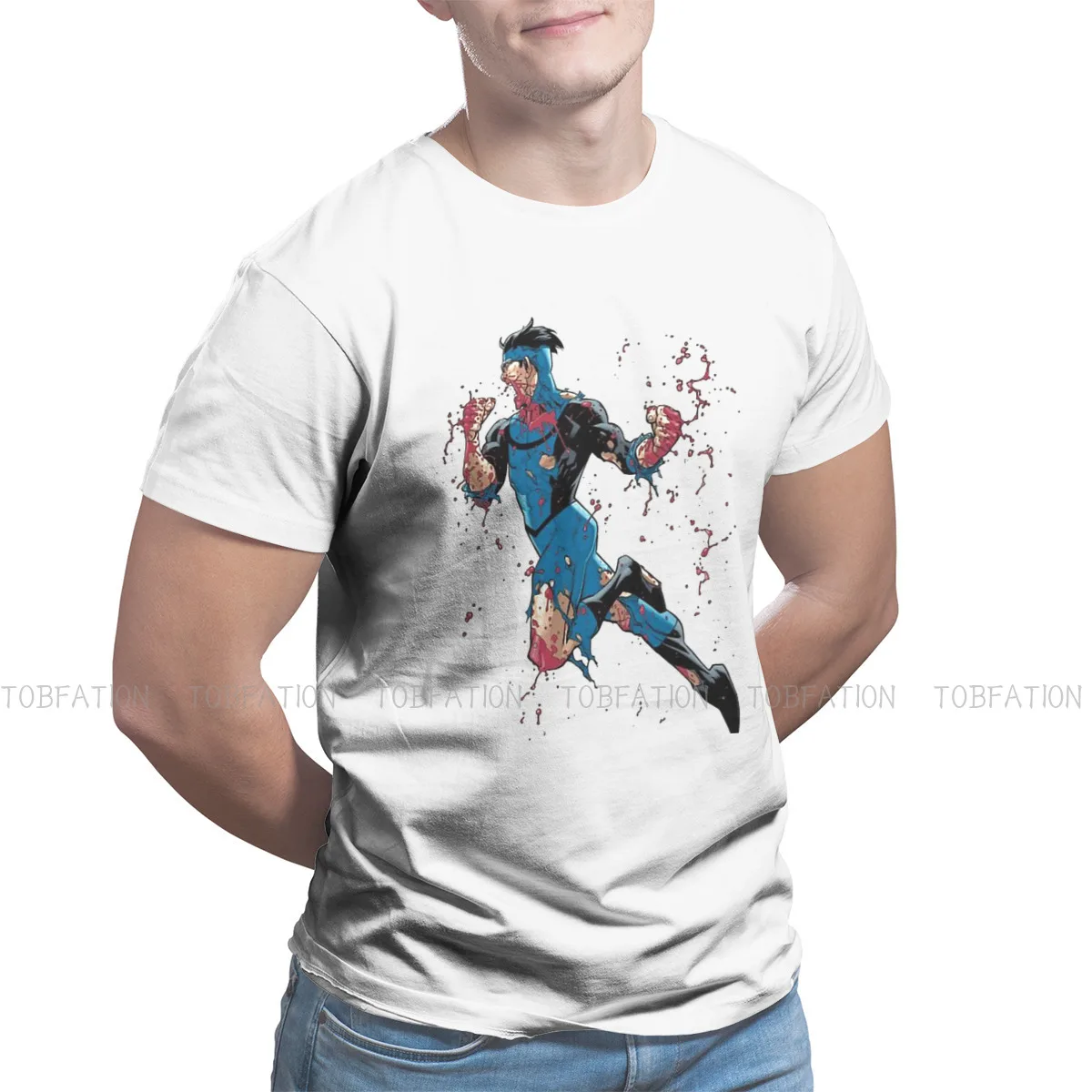 

Футболка мужская в стиле Харадзюку, инновационная рубашка с принтом Марка Грейсона Омни, креативный удобный топ с коротким рукавом для ТВ, П...