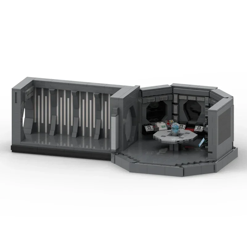 Популярная звездная модель фильма Moc строительные кирпичи легкий крейсер мост