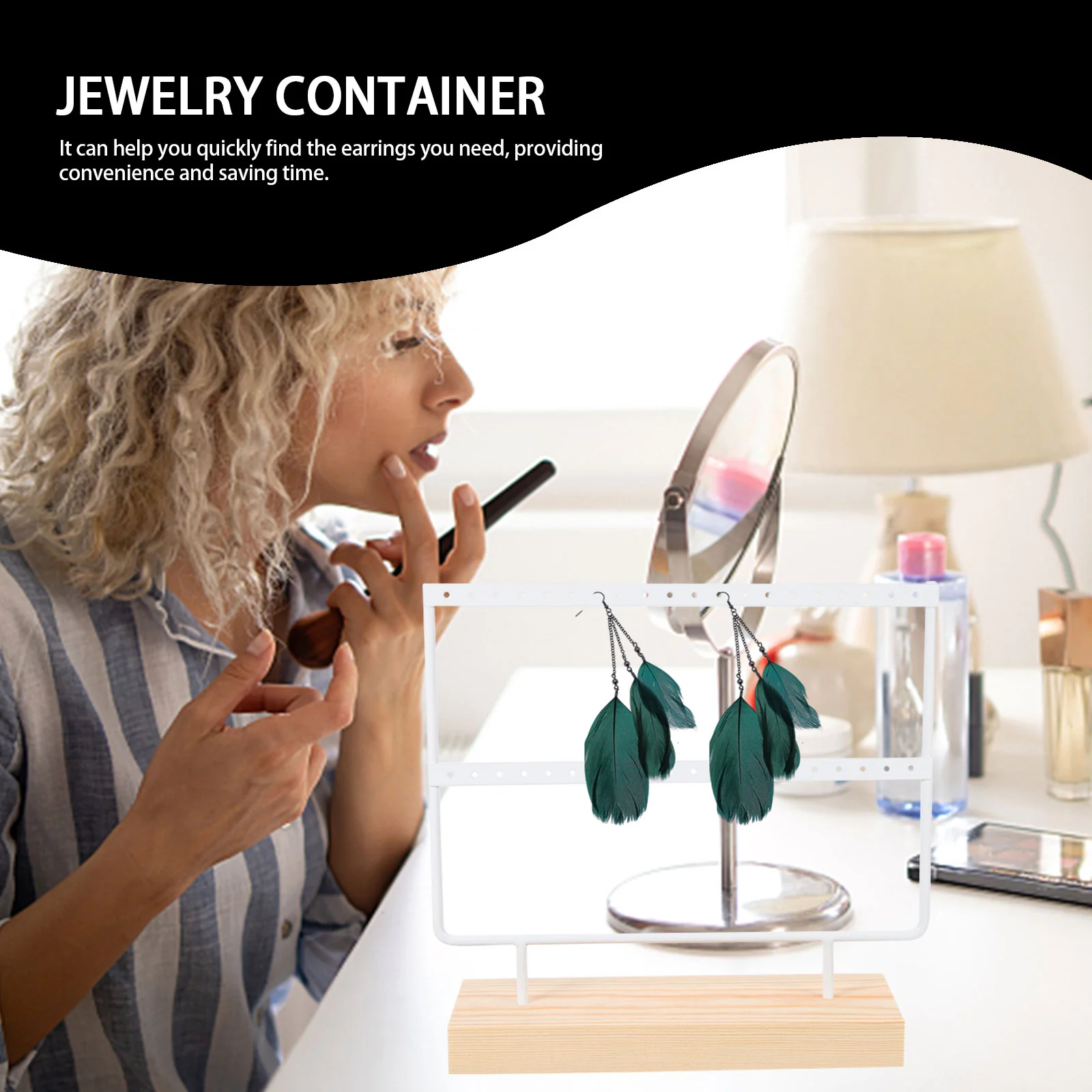 5pcs Organizer Earring Studs Display Holder Stand Earrings Display Stand