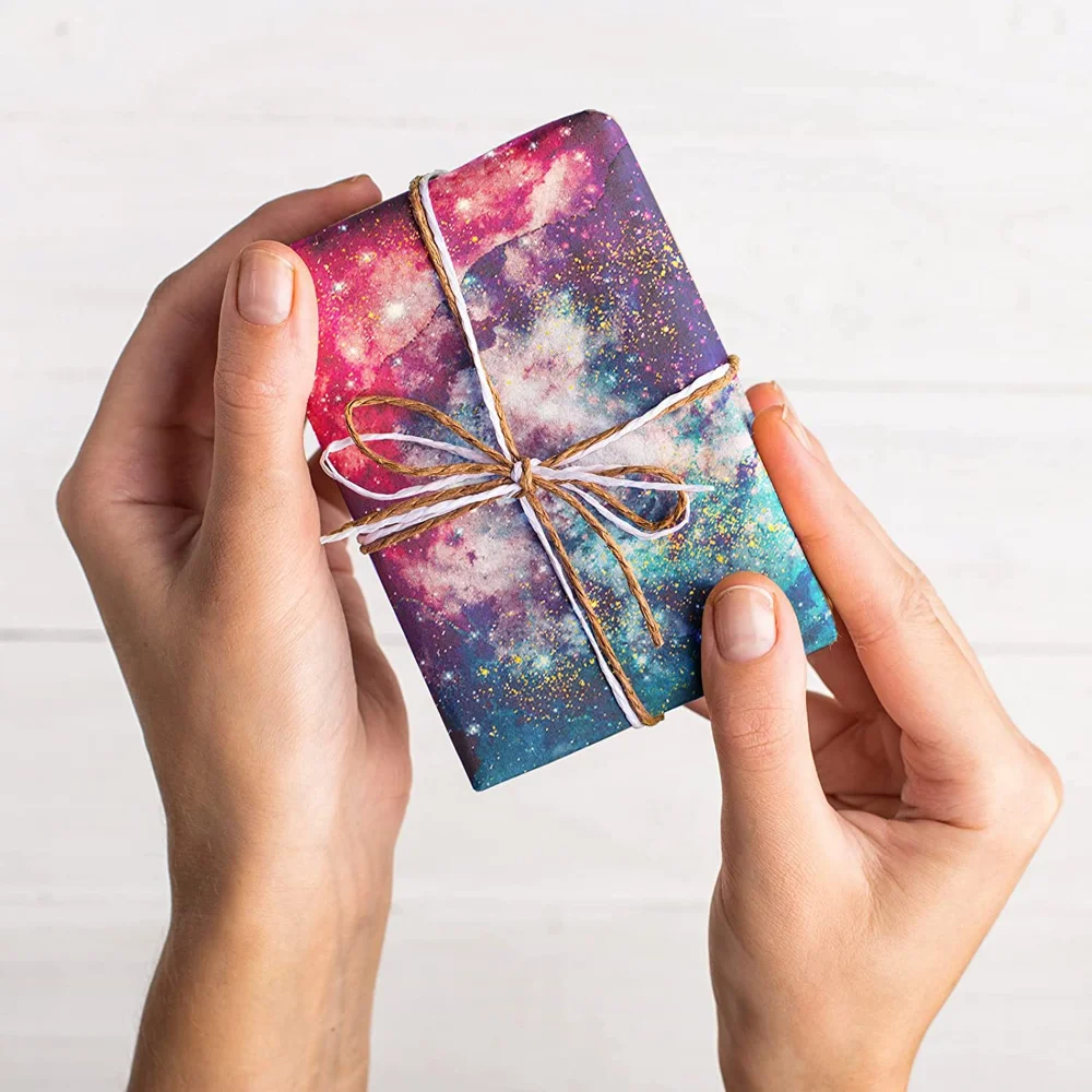 Односторонний мраморный бумажный коврик для скрапбукинга 48 листов с акварельным