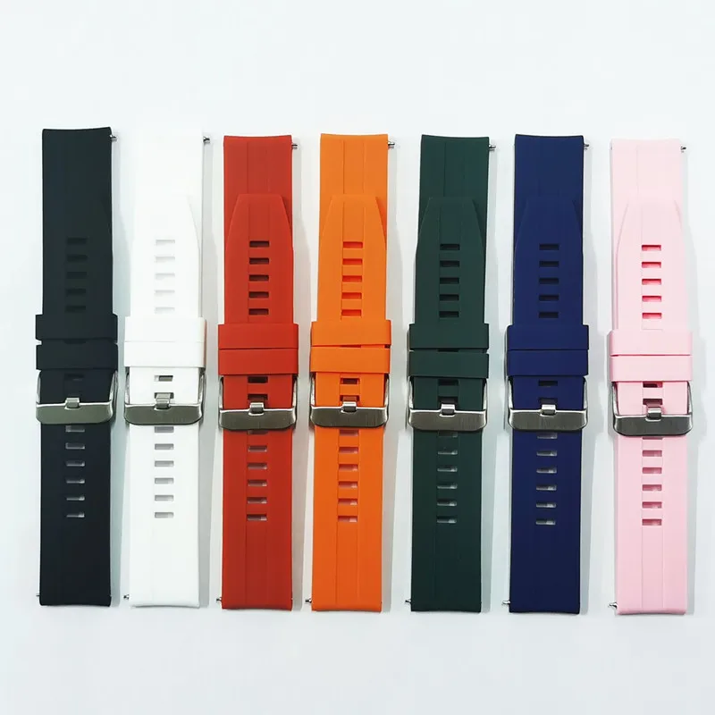 

2Pcs Silicone 20mm/22mm Watch Strap for Huawei Watch 2Pro/GT/GT2 42mm/46mm Watch Band Bracelet with Switch Ears for Man Woman