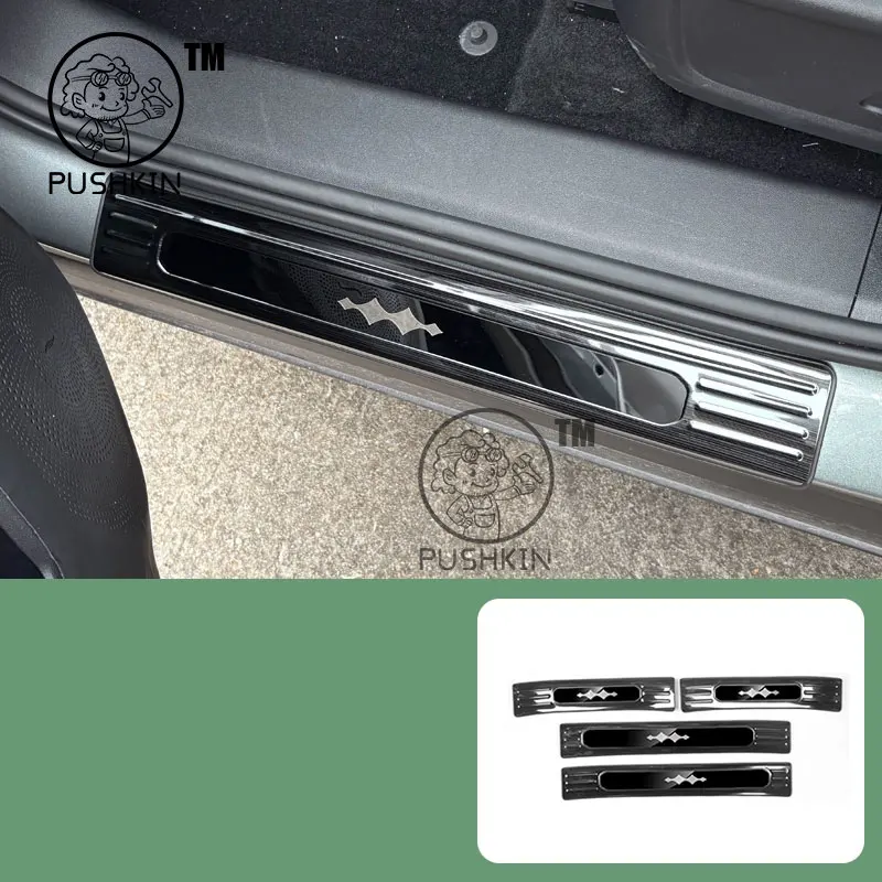 

Для Leopard TAI 3 2025 защитная наклейка на порог, задний багажник, внутренняя защита бампера, аксессуары из нержавеющей стали