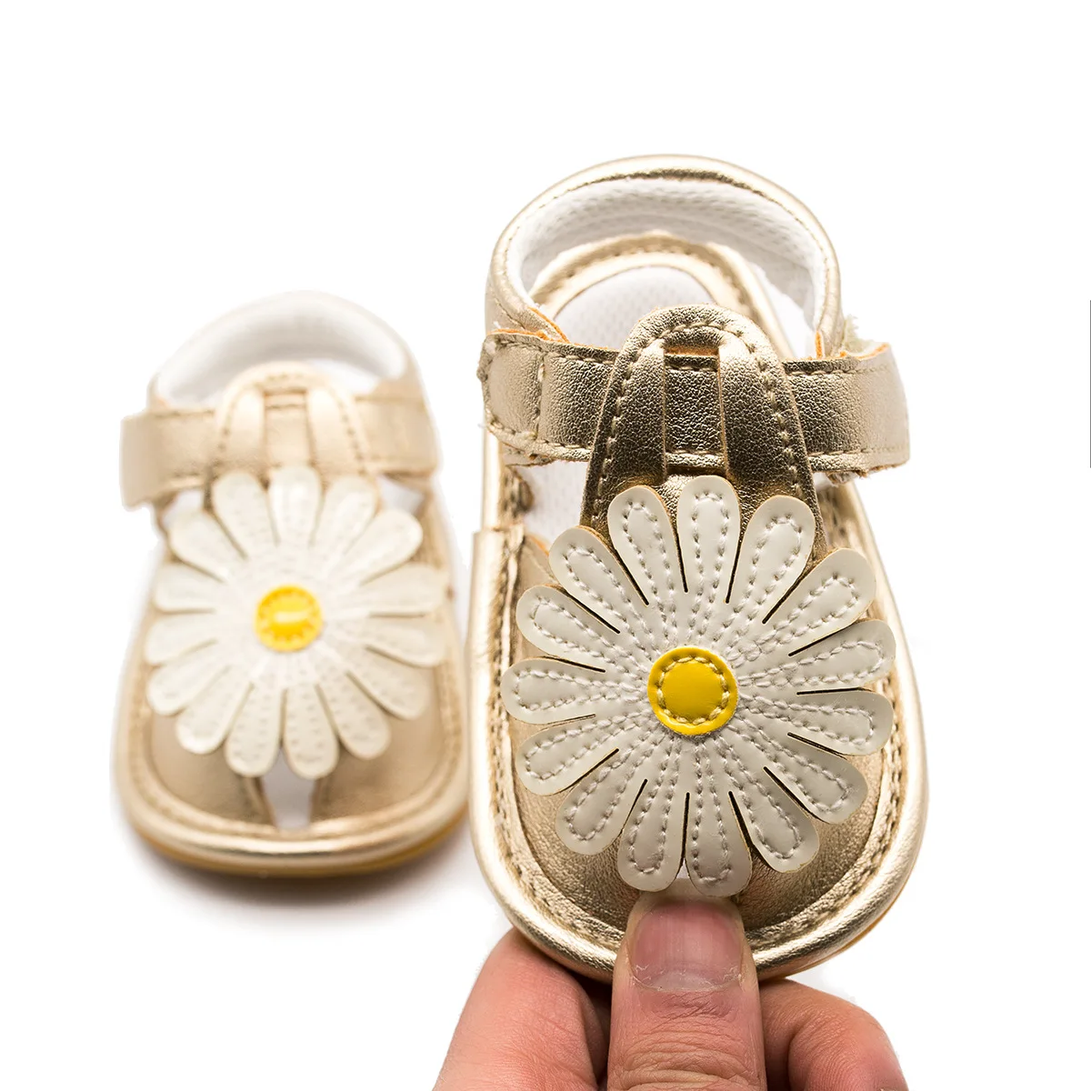 

Детские сандалии с подсолнухами, дышащие босоножки на мягкой подошве, с перфорацией, для мальчиков и девочек, лето 2020