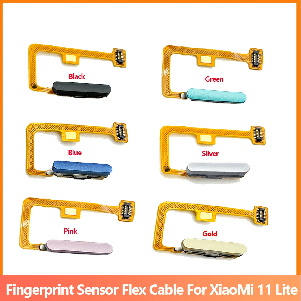 

Original For Xiaomi Mi 11 Mi11 Lite Fingerprint Sensor Home Return Key Menu Button Flex Ribbon Cable 100% New Tested