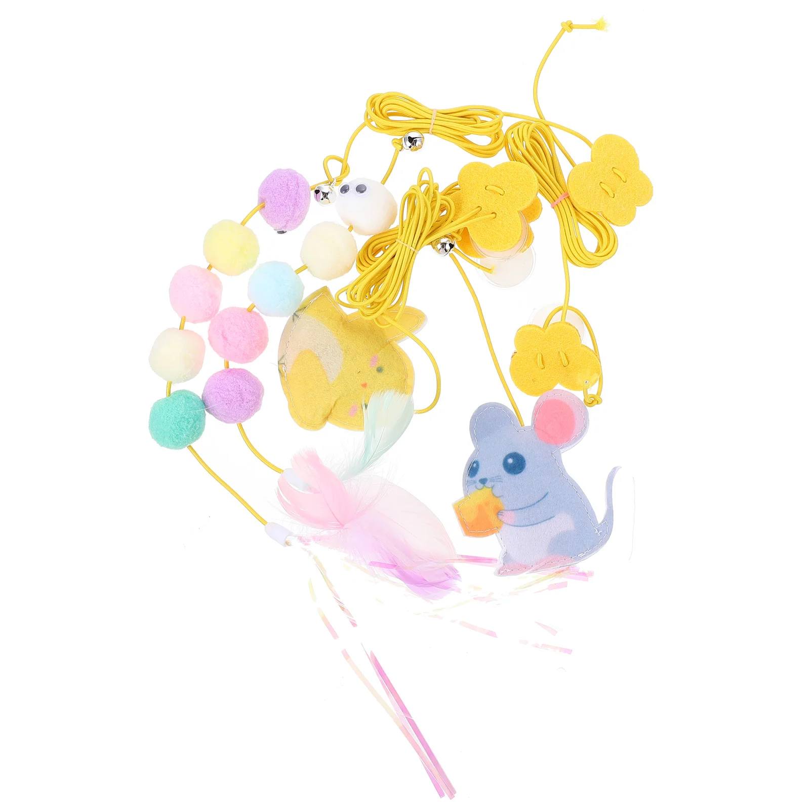 

Catkittenteaser Wand Pet Door Bite Interactive Chasing Indoor Chew Activity Hanging Exerciseplay Running Catnip