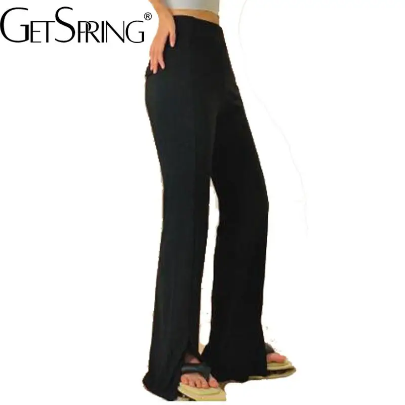 

Yuerwang Women Pants Long Loose Pants Straight Pants Fork Elastic Waist High Waist Casual Fashion 2022 New Spring Summer Autumn