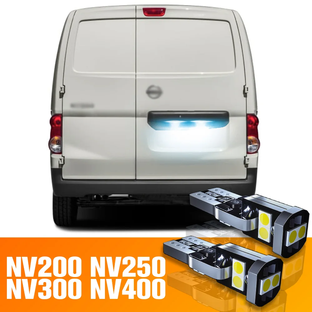 

2x LED License Plate Light Bulb Accessories For Nissan NV200 NV250 NV300 NV400 2010 2011 2012 2013 2014 2015 2016 2017 2018 2019