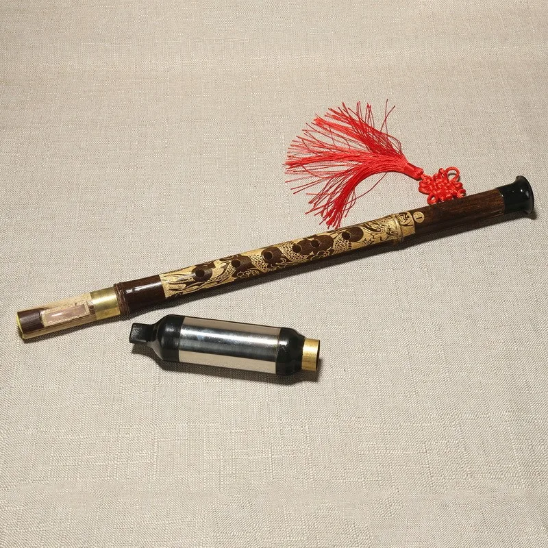 Начинающие изучают музыкальный инструмент B чтобы выдувать мелодию F Фиолетового