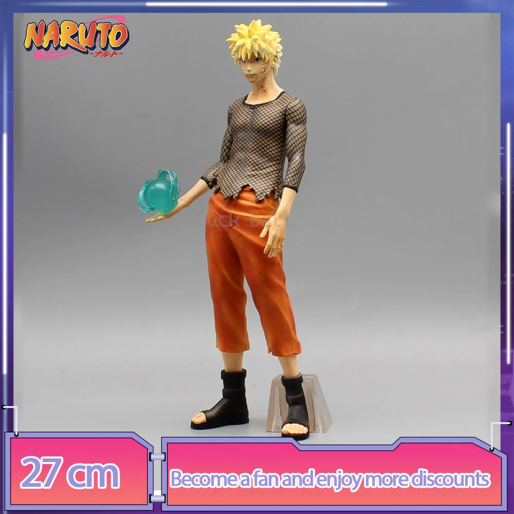 

Naruto Anime Figures 27cm Rasengan Standing Figures Hallucinogenic Uzumaki Naruto Model Statue Doll Collection Desk Decora Toys