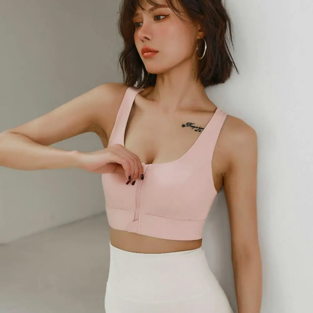 

Популярный женский высокоэластичный бюстгальтер для йоги с эффектом пуш-ап, Однотонный женский бюстгальтер для фитнеса с полной чашкой