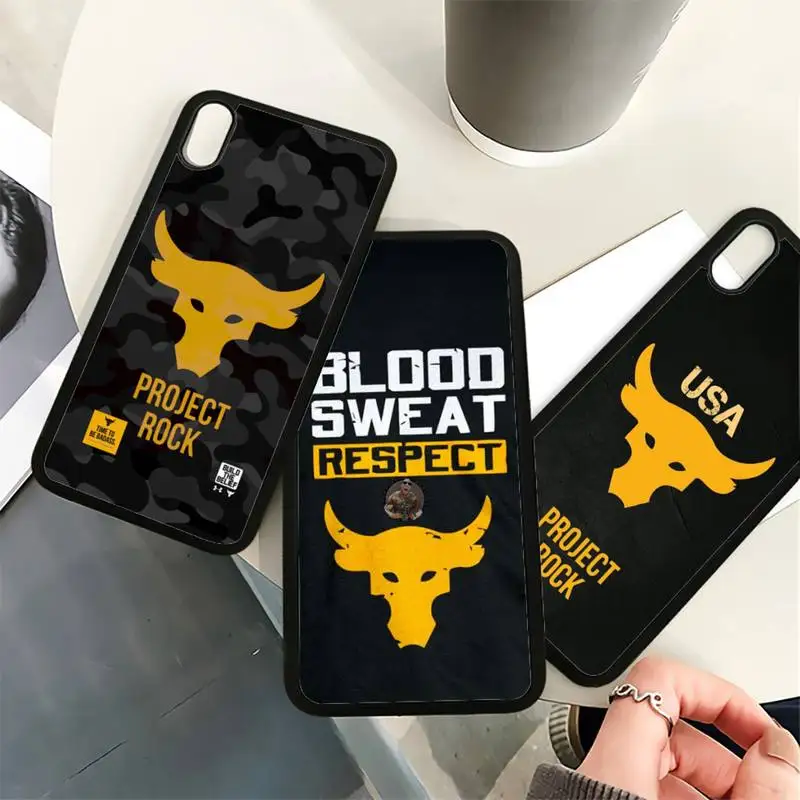 Чехол для телефона Project Rock Iphone 11 12 13 Pro Max 7 8 Plus X Xr Xs Se2020 Samsung S20 чехол из ТПУ и